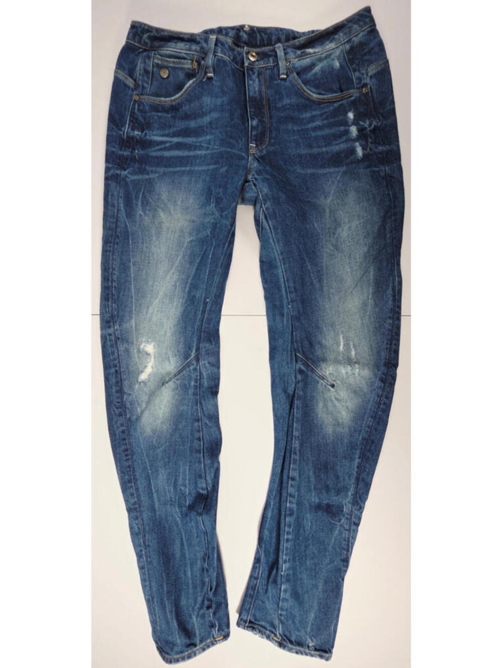 G-Star Raw Jeans Womens 27 Blue Denim ARC 3D Low Boyfriend Slim Ankle Stretch